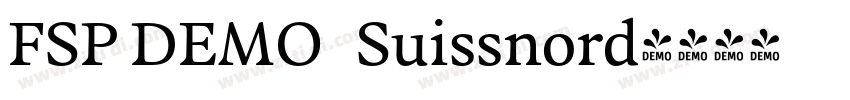 FSP DEMO   Suissnord字体转换